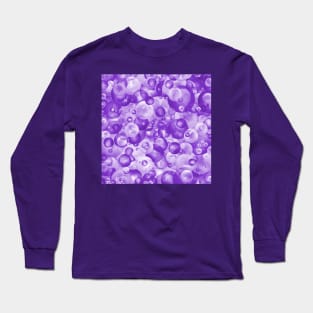 Purple Grape Candy Bubble Pattern Long Sleeve T-Shirt